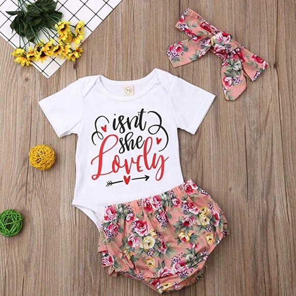 BOUTIQUE BABY GIRL OUTFIT 6-12 months NEW - Picture 2 of 7